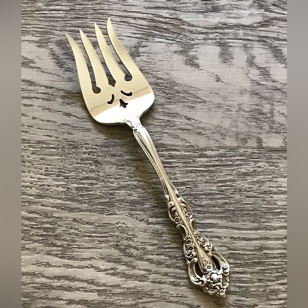 Oneida Michelangelo Cube Cold Meat Serving Fork Stainless Steel